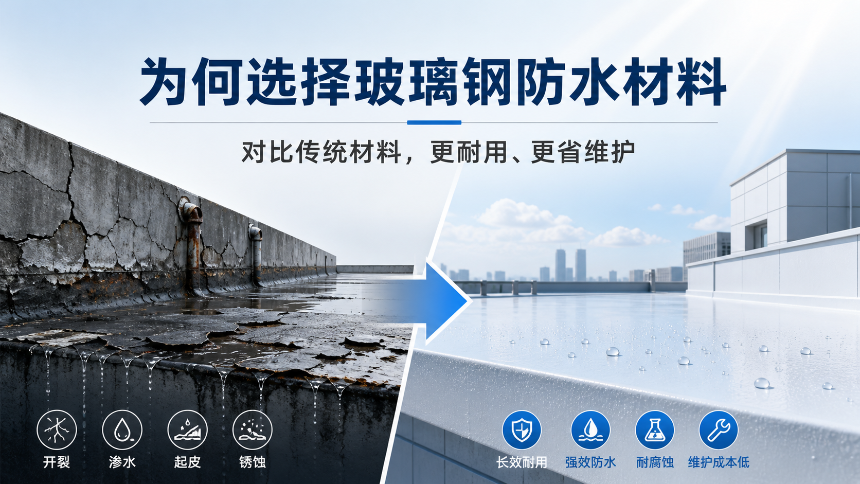 在信阳，为何选择玻璃钢防水材料而非传统材料