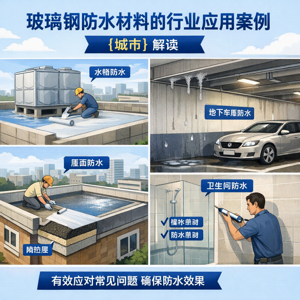 玻璃钢防水材料的行业应用案例,信阳解读